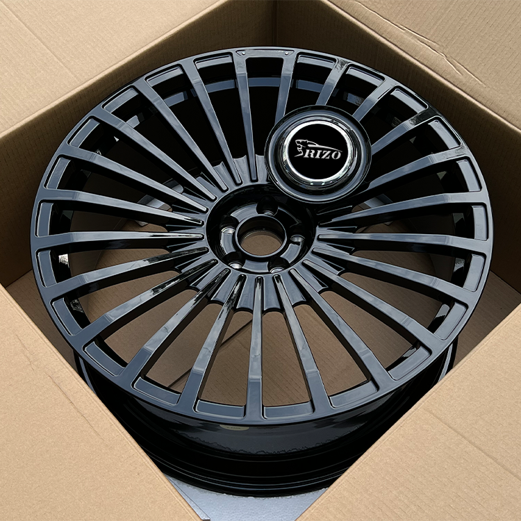 5786F Gloss Black Forged wheels for Rolls Royce Mansory Detailed Image