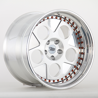1.16 deep dish polished 3 piece forged wheels