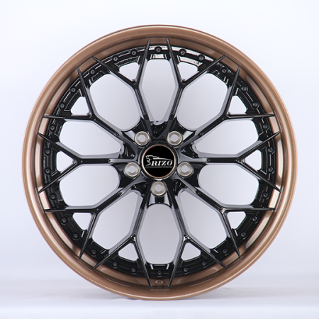 2pcs forged brixton satin bronze barrel and satin black center-2