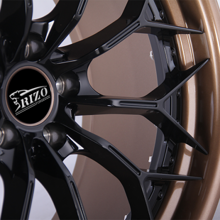 2pcs forged brixton satin bronze barrel and satin black center-5