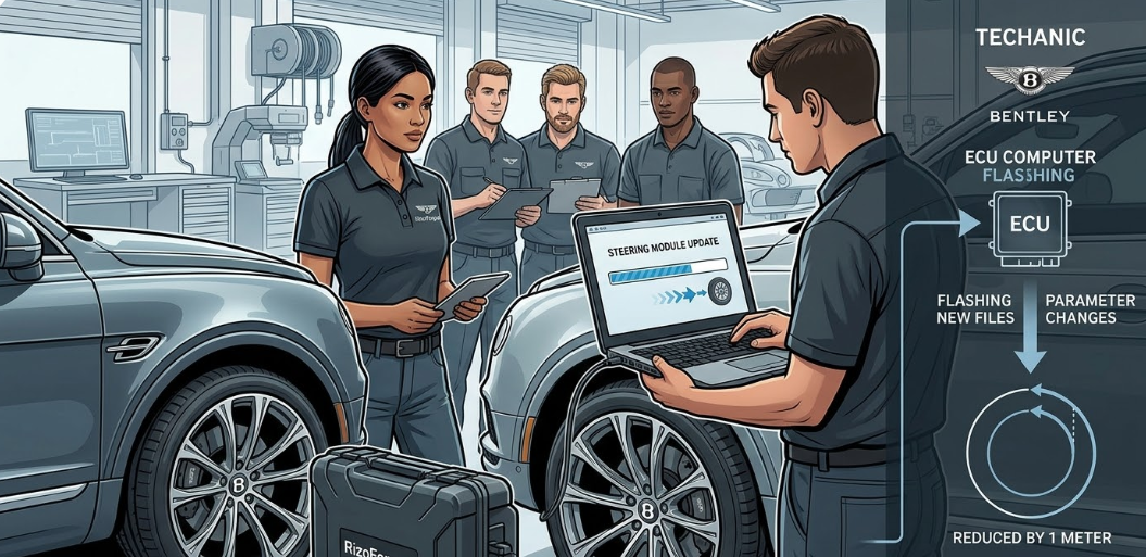 How To Update The Steering Software On A Bentley Bentayga?