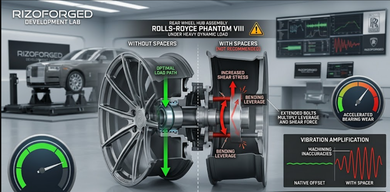 È sicuro utilizzare i distanziali per le ruote su una Rolls Royce?