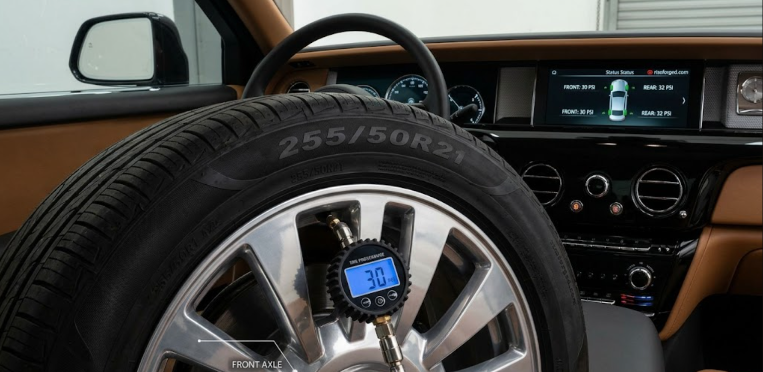 Qual è la pressione consigliata degli pneumatici per una Rolls Royce Phantom?