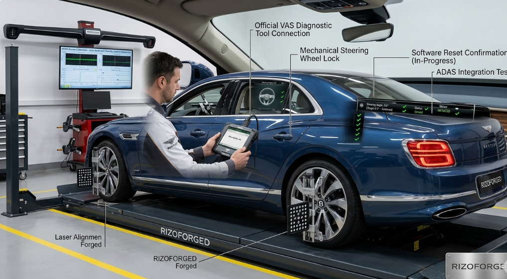 How To Calibrate The Steering Angle Sensor On A Bentley?