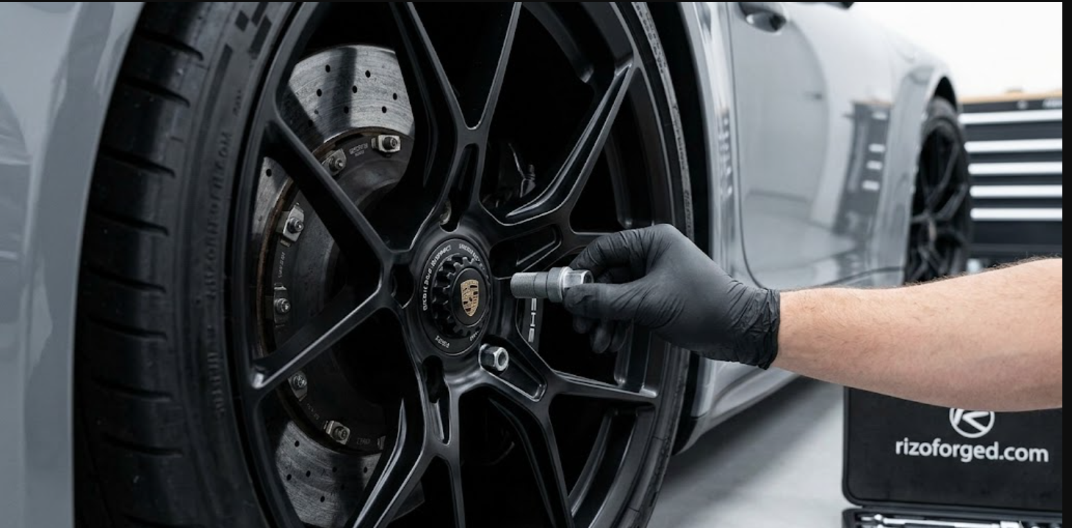 ¿Cómo instalar los antirrobos para ruedas de Porsche?