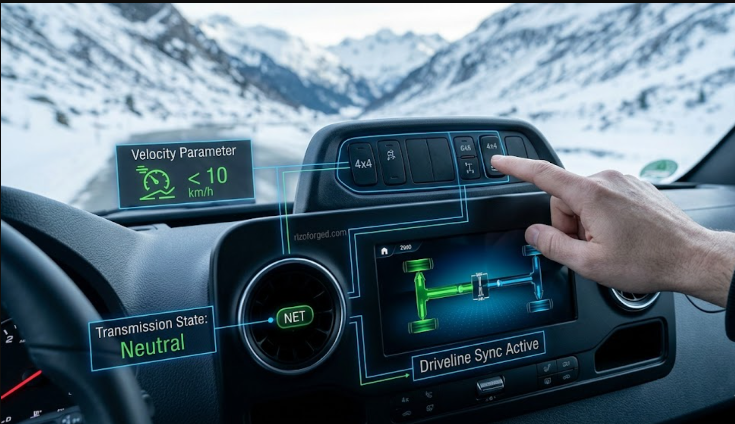 ¿Cómo activar la tracción a las cuatro ruedas en una Mercedes Sprinter?