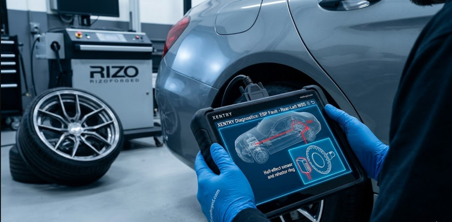 ¿Cómo reiniciar el sensor de velocidad de la rueda de un Mercedes?