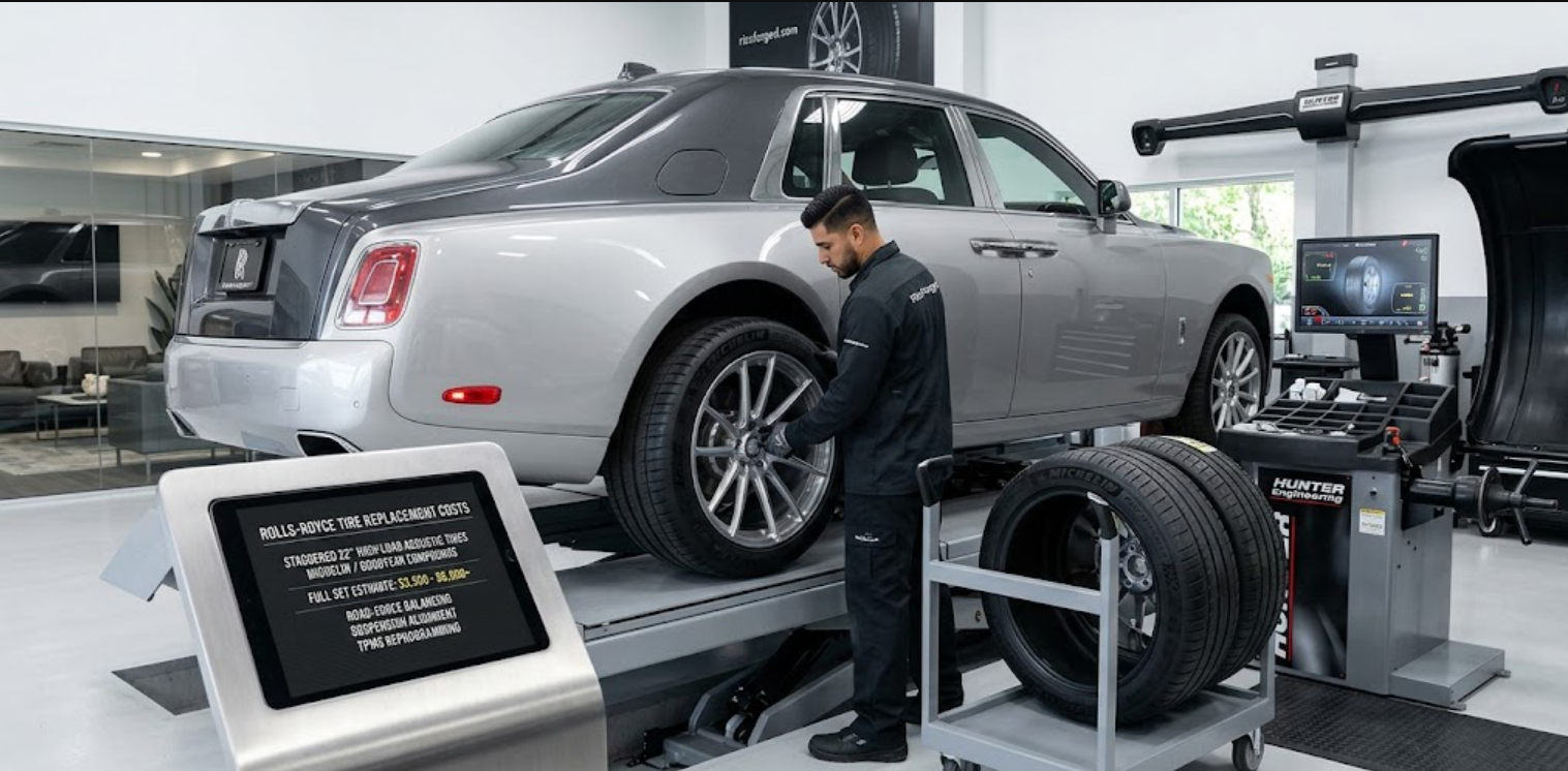 Quanto costa sostituire gli pneumatici di una Rolls Royce?