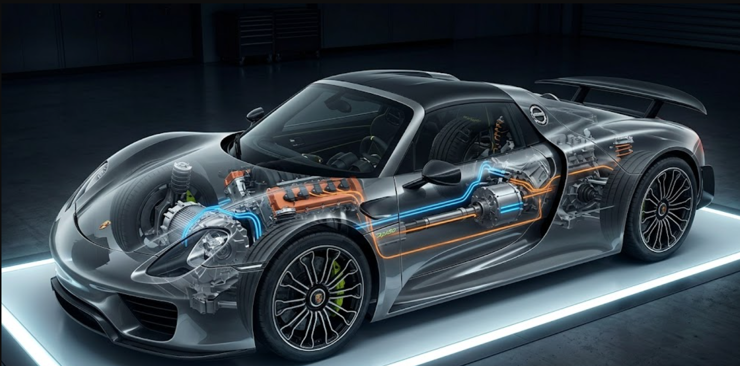 ¿El Porsche 918 tiene tracción a las cuatro ruedas?