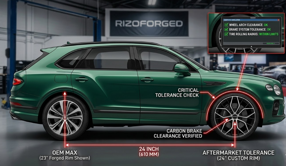 What Is The Maximum Wheel Size That Fits A Bentley Bentayga?