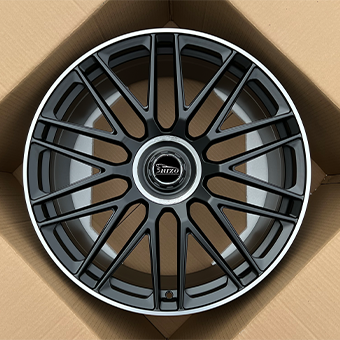 20 inch satin black machined Lip multi spoke wheels for SL63