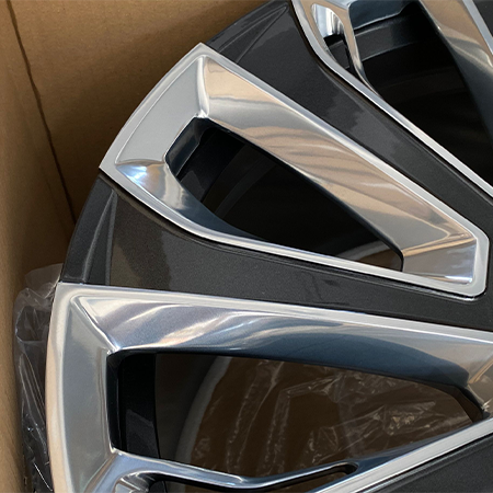 5621F continental gt wheels multi spoke gunmetal polished detail