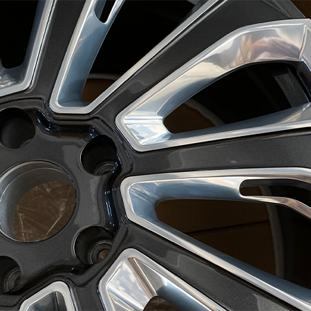 5621F continental gt wheels multi spoke gunmetal polished detail