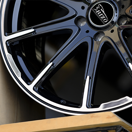 8124F 23 24 inch brabus G63 wheels black machined face for Mercedes G63 details