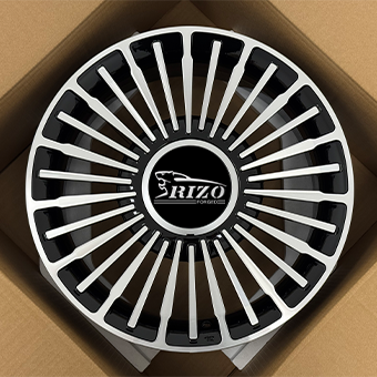 Black Machined Face Multi spoke wheels for Fiat 500