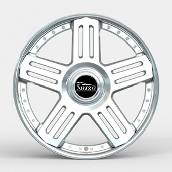 2-piece forged polished Bentley wheels