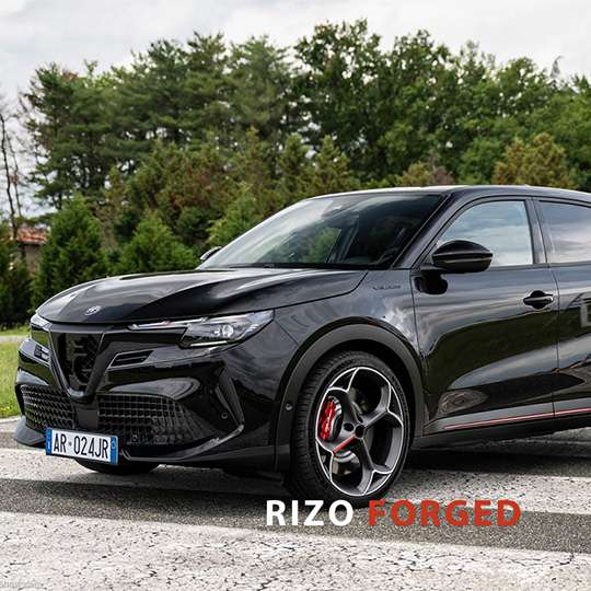 20 Inch Teledial Wheels satin gunmetal machined face forged wheels for 2016 Alfa Romeo Junior