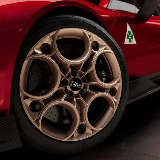 five hole design 20 Inch bronze ALFA ROMEO 33 STRADALE wheels