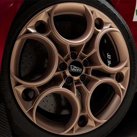 five hole design 20 Inch bronze ALFA ROMEO 33 STRADALE wheels