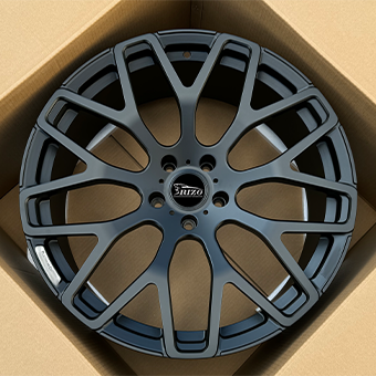 glossy black 22 Inch Brabus G Wagon wheels