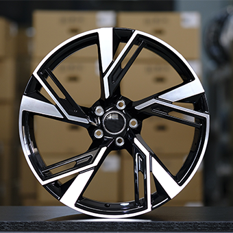 black machined face Audi RS6 Advant wheels
