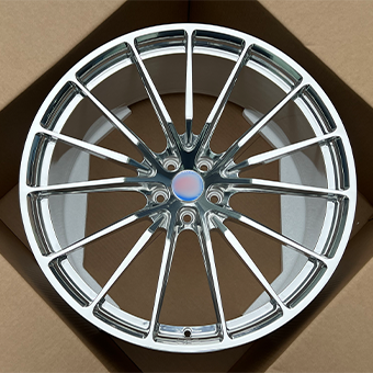 full polished multi spoke HRE replica wheels